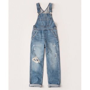 Abercrombie and Fitch ripped straight overalls